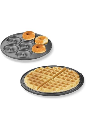 erorex 3 1 Donut, Waffle Brownie Maker Interchangeable Non-Stick Plates, Adjustable Temperature,