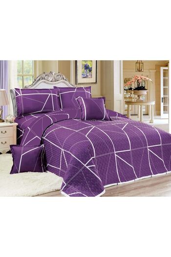 erorex Compressed 4Pcs Comforter Set Single Size Purple.06