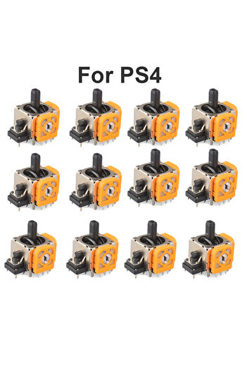 Choice 2pcs Yellow for PS4 2025 New Replacement 3D Analog Joystick Original 3D Analog Axis Joystick Potenti