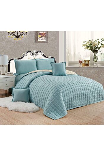 erorex Compressed Two Sided Color 6 Pieces Comforter Set King Size St 008 By Sleep Night Green Microfiber