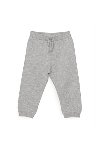 ebebek Hello Baby HelloBaby Unisex Eşofman Alt Şardonlu Gri Melanj