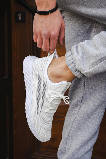 Ayakkabı Ülkesi Ortopedik Esnek Rahat  Örme Triko Bez Yazlık Bağsız Agua Model Unisex Günlük Sneaker Spor Ayakkabı