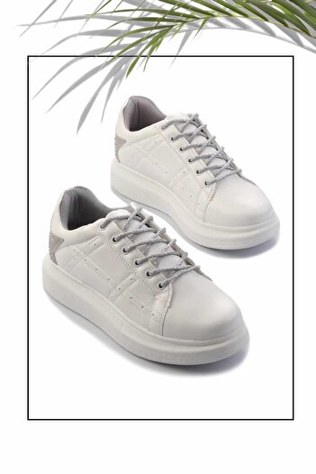 Bambi Λευκό Γυναικείο Sneaker Κ 01478103509