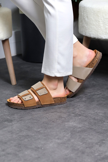 Land of Cork Unisex Anatomical Slippers - Real Leather with Natural Cork Sole