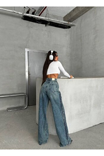 DENİKK ΤΡΕΝΔΙΑ ΕΙΚΟΝΙΚΟ ΣΧΕΔΙΟ BAGGY JEAN ΤΖΙΝ ΠΑΝΤΕΛΟΝΙ