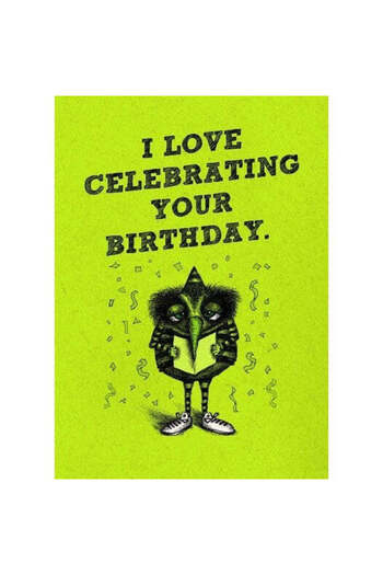 Bald Guy Birthday - I Love Celebrating Your Birthday Greeting Card [191]