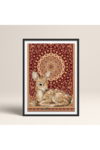 HOMEPACK Tekli Ahşap Çerçeveli Tablo Tek Parça Poster Tablo TK/1047