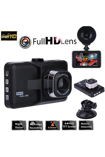 Generic 1080P HD Car Dash Camera – 5MP 170° Wide-Angle DVR with G-Sensor & Black Box Video Recorder