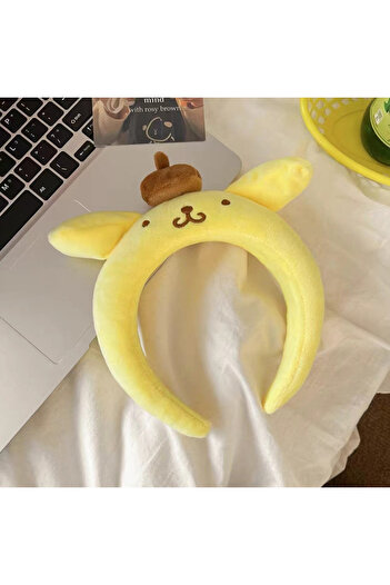Miniso D Sanrio Hairband Cartoon Kuromi My Melody Headband Pom Pom Purin Cinnamoroll Hair Accessories Plus.