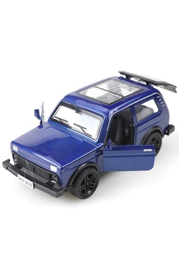 Choice1 blue Simulation Alloy Model Children's Toy Car Warrior Open Door Car Men's Cake Decoration