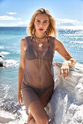 LAPIENO Net dress pareo 4813
