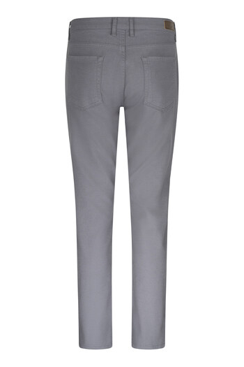 Hatemoğlu Gray Regular Fit 5 Pocket Cotton Canvas Trousers