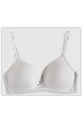 DEEP SECRET White Non-Support Covered Combed Cotton Bra