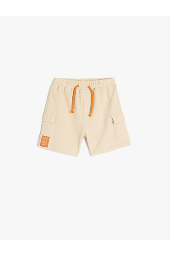 Koton Cotton Pocket Detailed Elastic Waist Shorts