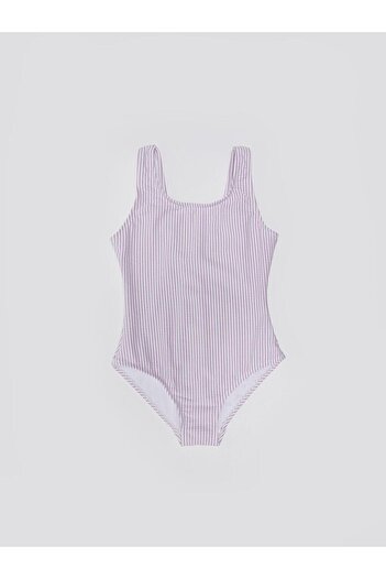 DEEP BEACH Striped Girl's Swimsuit