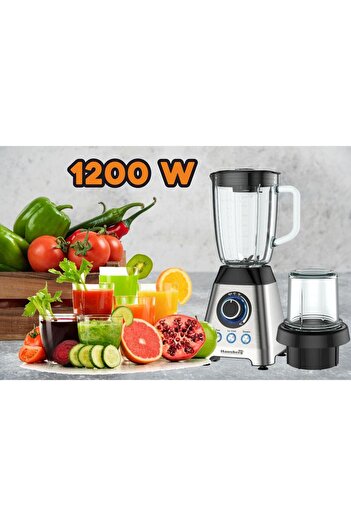 Hausberg Blender, HB-7764, two speeds with pulses, glass container 1.8 L, 1200 W