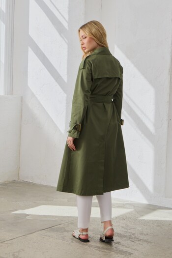 QANU Classic Trench Coat Green