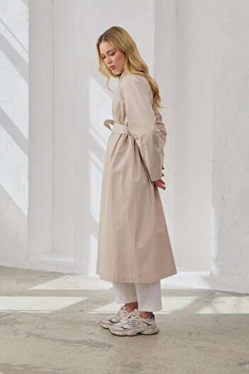 QANU Moon Trench Coat Beige
