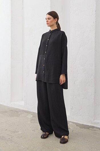 QANU Modal Trousers Black