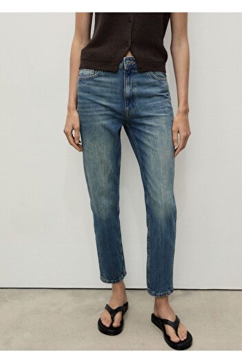 MANGO Woman Mom2000 High Waisted Mom Jean Trousers