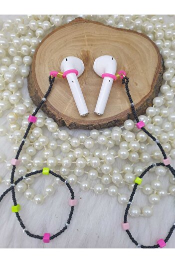 HAPPY HANDMADE ZİNCİR-KÜP DOĞAL TAŞ-KRİSTAL AİRPODS ASKISI-YENİ NESİL KULAKLIK ZİNCİRİ-HEDİYELİK