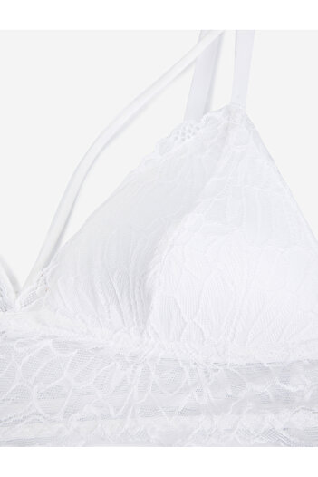 Koton Sutien Bralet fără căptușeală, cu detaliu din dantelă