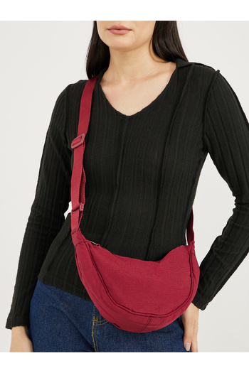 Styli Plain Shoulder Bag with Adjustable Strap
