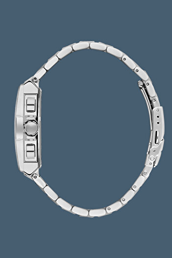 Daniel Klein Exclusif Men's Wristwatch 3 Atm Water Resistant Silver Color Steel Band Gift Bracelet