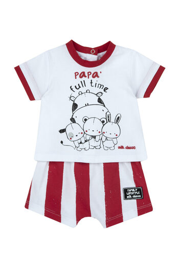 Chicco Set două piese cu fustă-pantaloni şi tricou