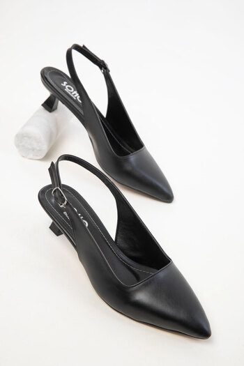 SOHO Black Women's Classic Heeled Shoes 20285