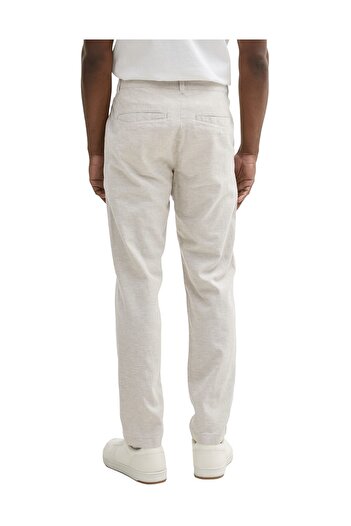 Tom Tailor Denim Beige Abbey Stone Chambray-Hose für Herren