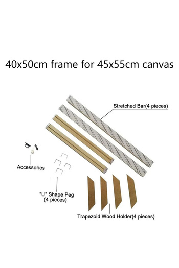 Choice 40x50cm 24 Sizes Modern Wood Canvas Frame Wooden Frames Wooden Photo Oil Painting Canvas Diamond Pai