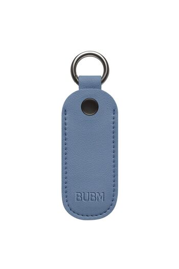 Choice Ocean Blue Leather U Disk Pouch Key Ring Holder USB Flash Drive Storage Bag Pendrive Protective Cove