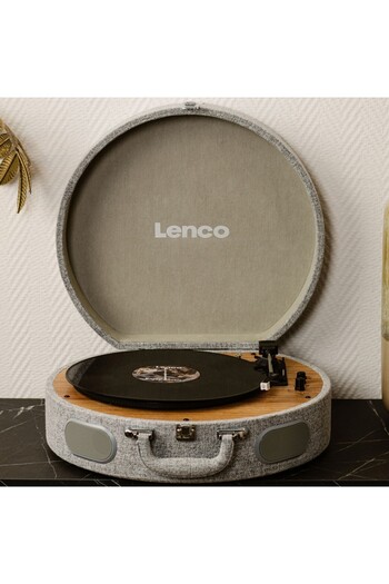 Lenco LS-66-GY Wooden turntable with built-inspeakers and Bluetooth