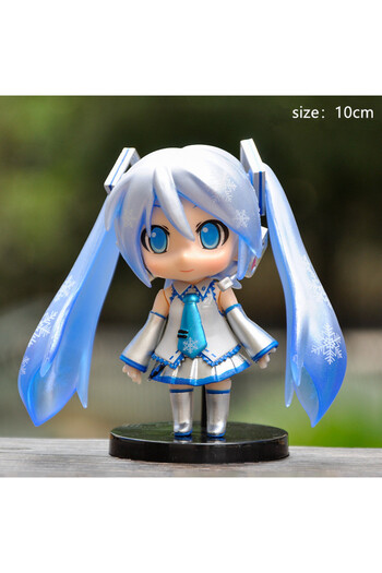 choice2 1pcs Anime New Hatsune Miku Figure Mini Character Ornaments Kawai Pink Green Hatsune Home desk Decor
