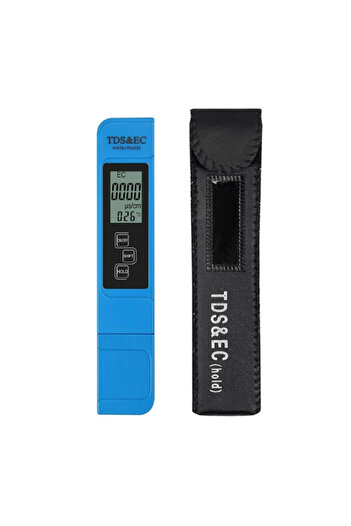Choice1 Blue Digital Water Quality Tester TDS EC Meter Range 0-9990 Multifunctional Water Purity Temperature