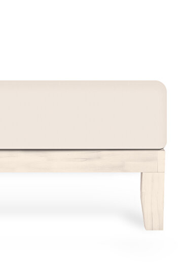 Calmera 100% Cotton Combed Elastic Sheet - Fitted Single |   Double |   Battal King Size - Beige