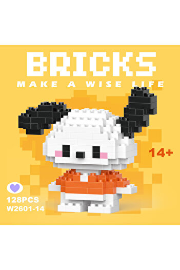 Choice4 ZCE082-6-nobox Sanrio Hello Kitty Kuromi Building Blocks Kuromi Cinnamoroll Pochacco Mini Puzzle Ass