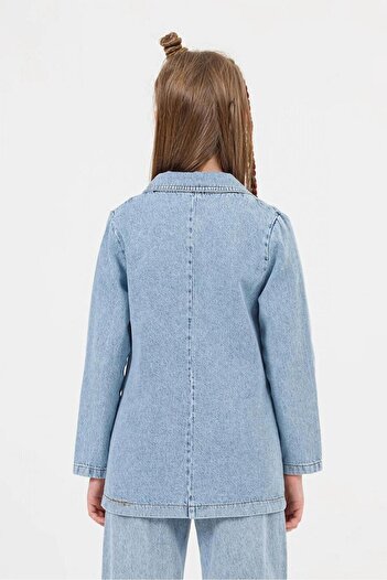 Magu Kız Çocuk Blazer Kot Ceket - 9-10 Yaş