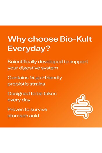 Bio-Kult Gut Health Probiotic, 14 Strains for Digestive & Immune Support, 60 Capsules