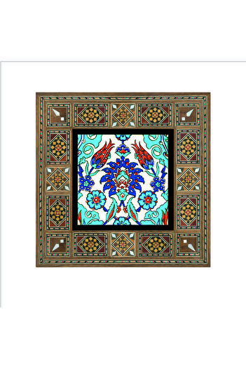 Sadrazam Çivizade Mosque Chinese Mosque Umü Gülsüm Mosque Printed Mdf Table 20X20 Kd-32