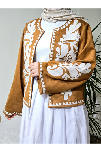 NANTİREA Ethnic Patterned Jacket with Embroidery Detail