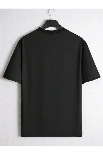 De Carte Blue Ny Front Printed Unisex Oversize Crew Neck Seasonal T-Shirt