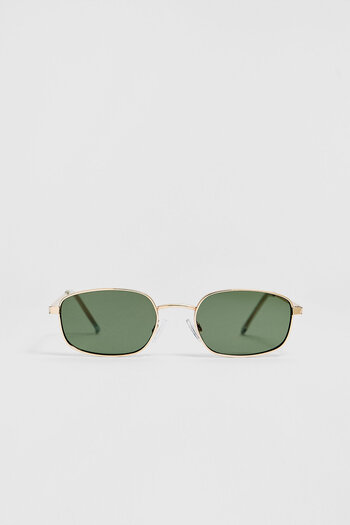 Stradivarius Rectangular metal sunglasses