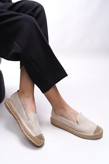 Riccon Beige Giselnesia Women's Espadrille 00123