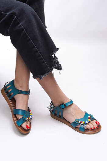 Riccon Sephlaurel Women's Sandals 0012195   Turquoise