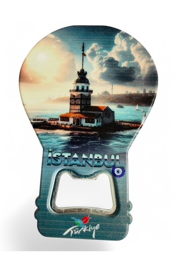 GALATA GIFT Bottle Opener Opener Magnet Balloon Shaped Decorative Soda Soda Opener Maiden's Tower Themed