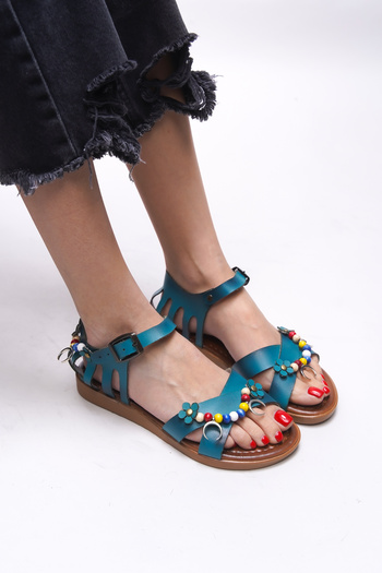 Riccon Sephlaurel Women's Sandals 0012195   Turquoise