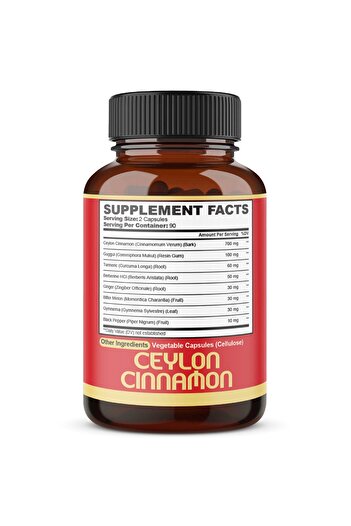 agobi Premium Ceylon Cinnamon & Berberine - 8in1 Turmeric, Ginger, Gymnema - Heart & Immune - 180 Caps