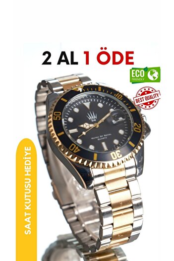 WATCHOFROYAL Titan Silver Gold Black Wristwatch